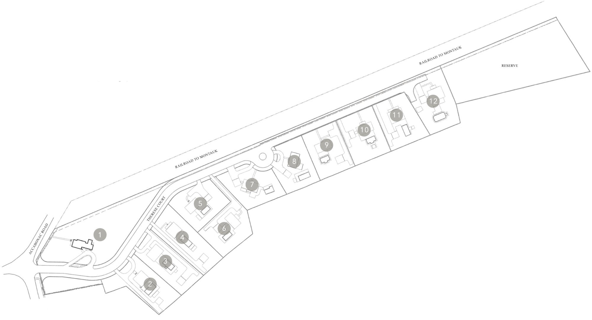 Therese Court Site Plan — All 10 Lots
